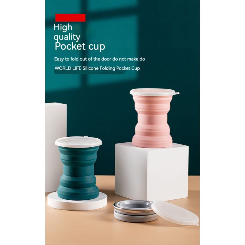 Travel Folding Cup, Telescopic Portable Cup 