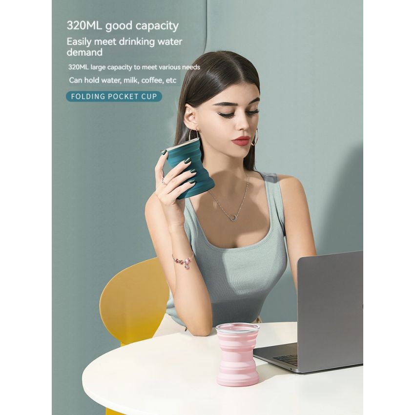 Travel Folding Cup, Telescopic Portable Cup 