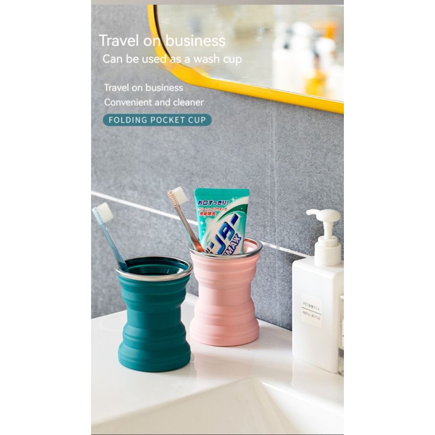 Travel Folding Cup, Telescopic Portable Cup 