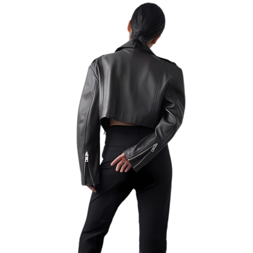 Motorcycle-style Leather Jacket