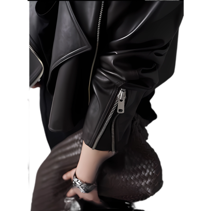 Motorcycle-style Leather Jacket