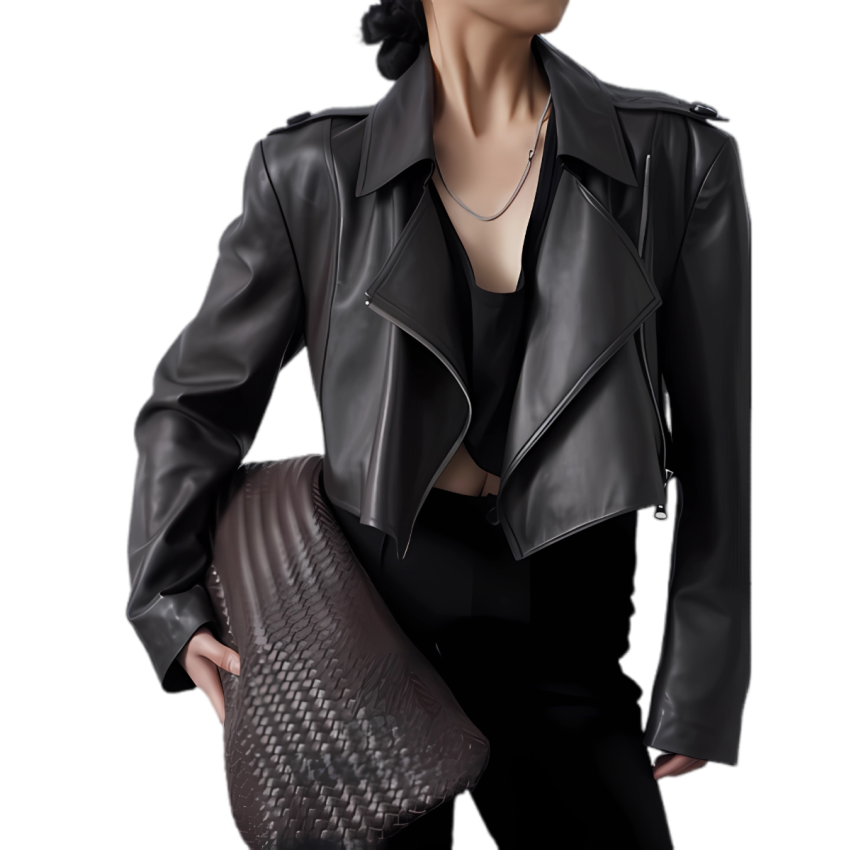 Motorcycle-style Leather Jacket