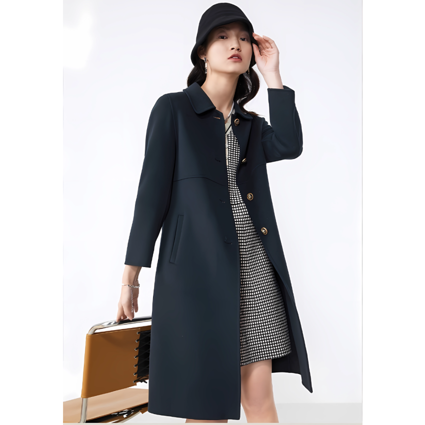 Woolen Coat Medium Length Coat