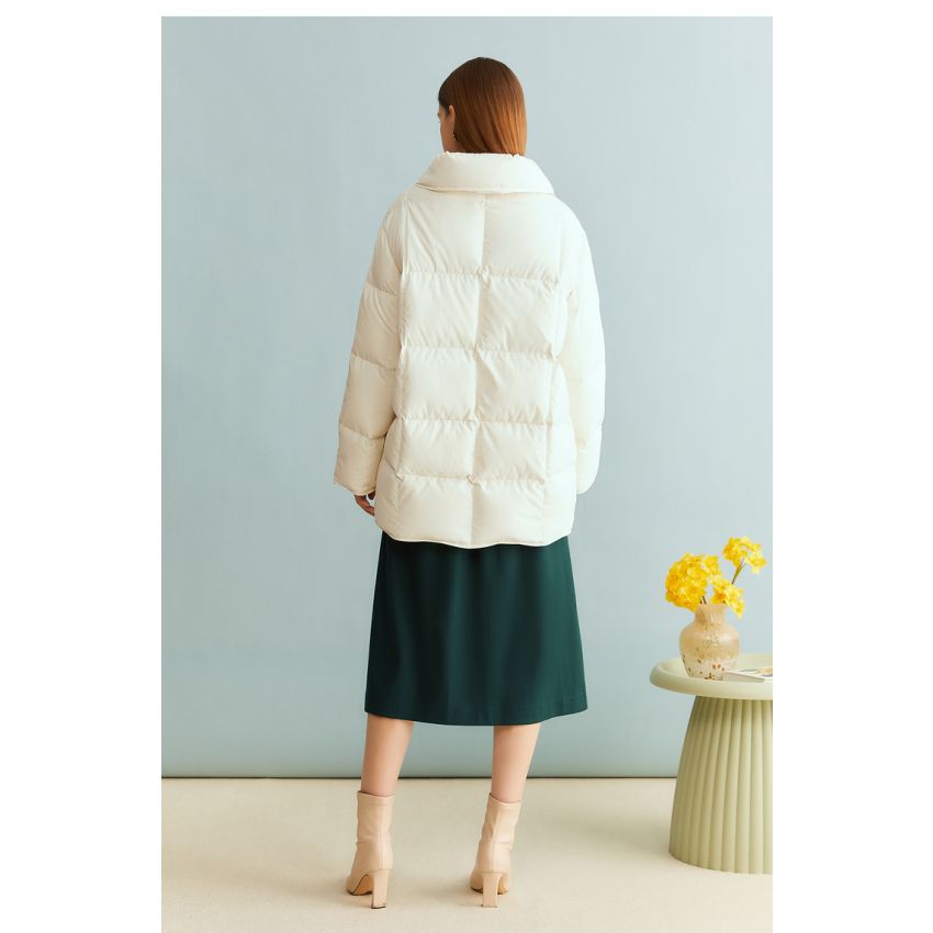 Warm Cream White Down Clothing