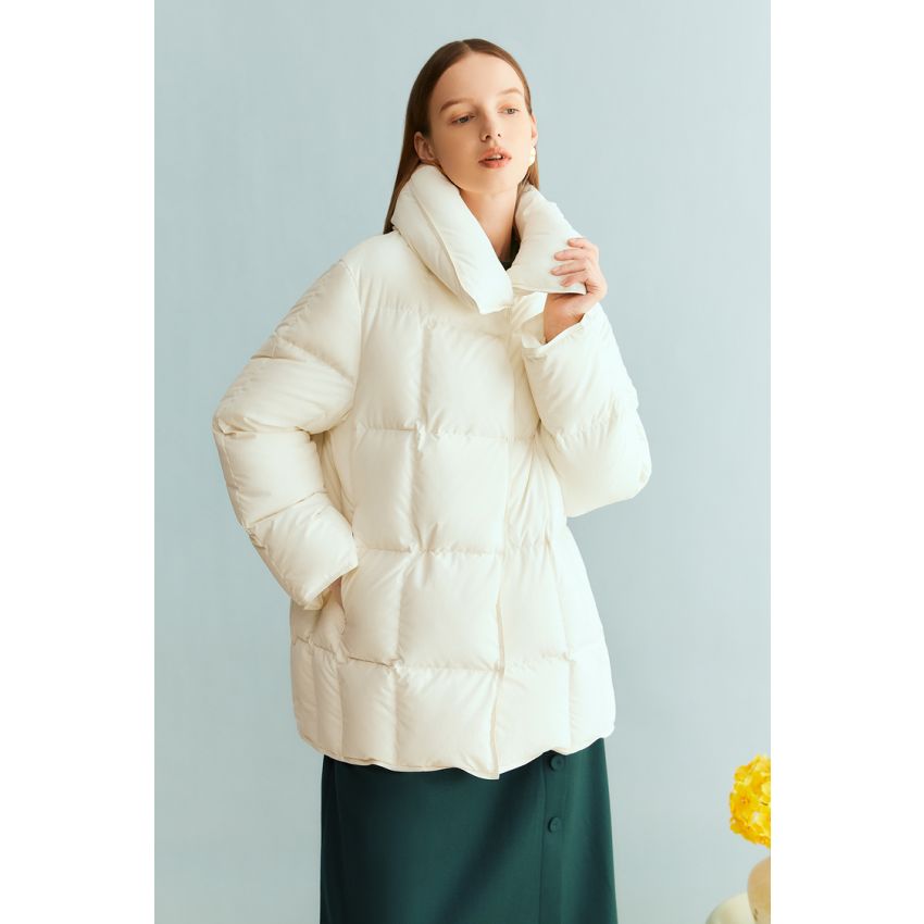 Warm Cream White Down Clothing