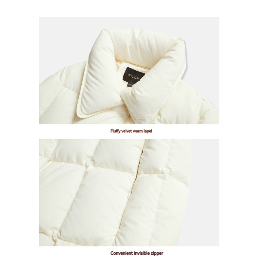 Warm Cream White Down Clothing