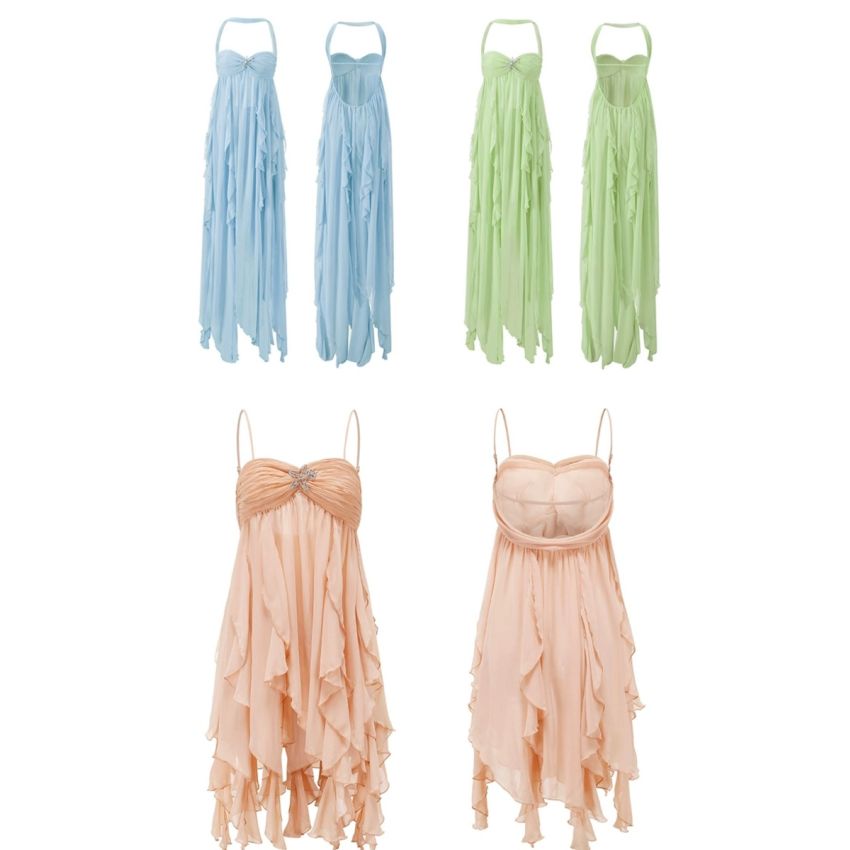 Strapless Backless Dress