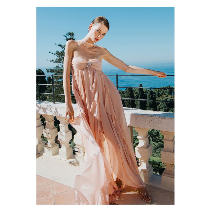 Strapless Backless Dress