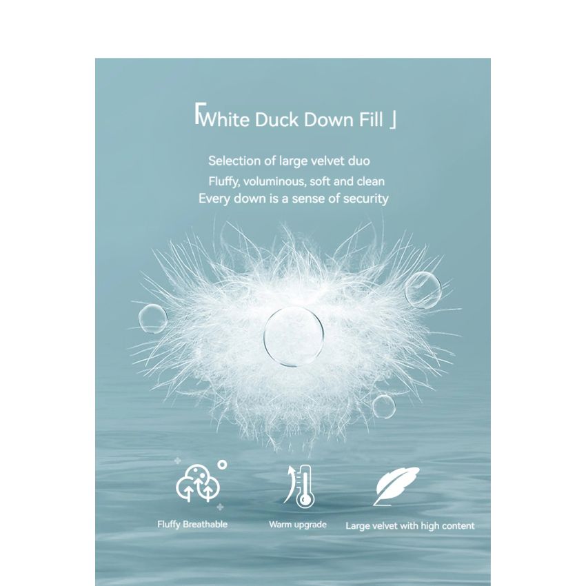 Light Stand-up Collar  White Duck Down Clothing