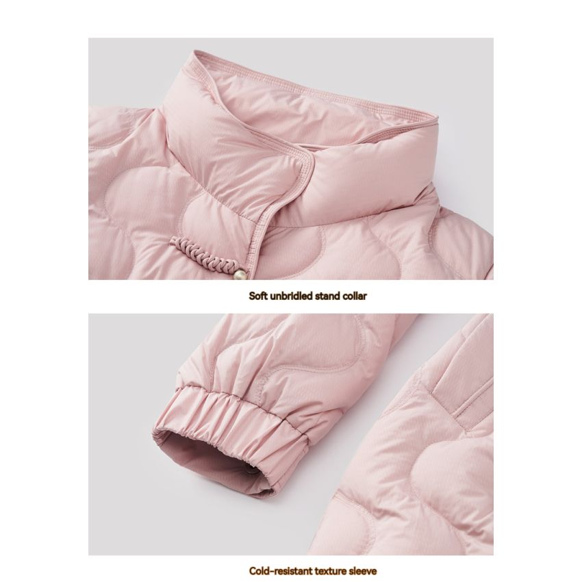 Light Stand-up Collar  White Duck Down Clothing