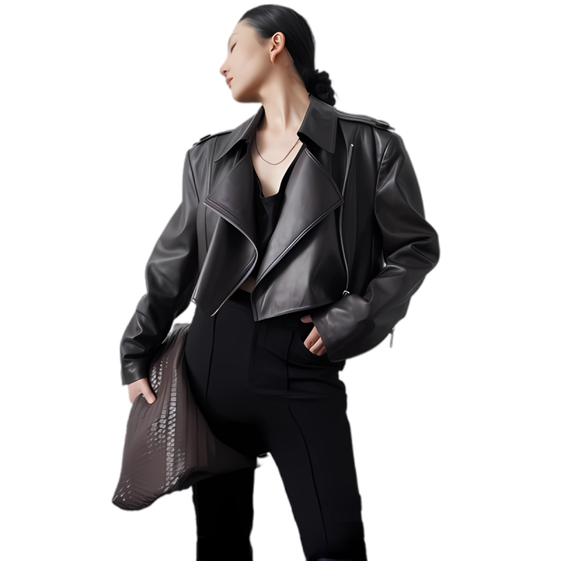 Motorcycle-style Leather Jacket