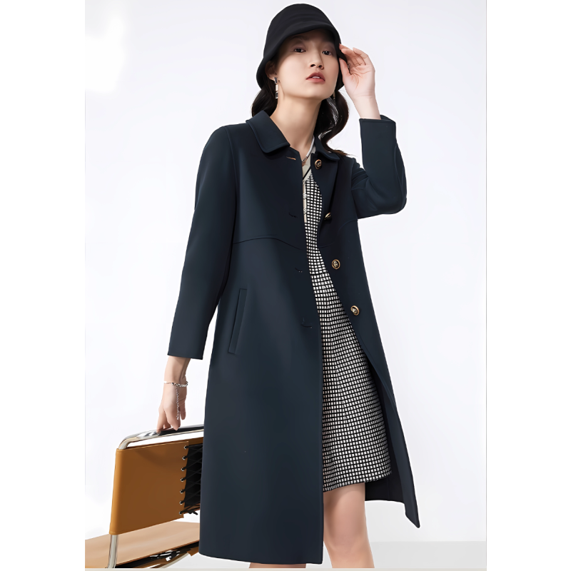 Woolen Coat Medium Length Coat