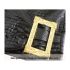 Vintage gold buckle decorative leather skirt