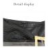Vintage gold buckle decorative leather skirt