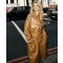Classic modern trench coat oversized leather jacket