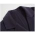 Long pure wool coat with a suit collar