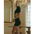Hollow Knitted Pearl Sexy Hot Girl Skirt