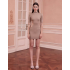 Hollow Knitted Pearl Sexy Hot Girl Skirt